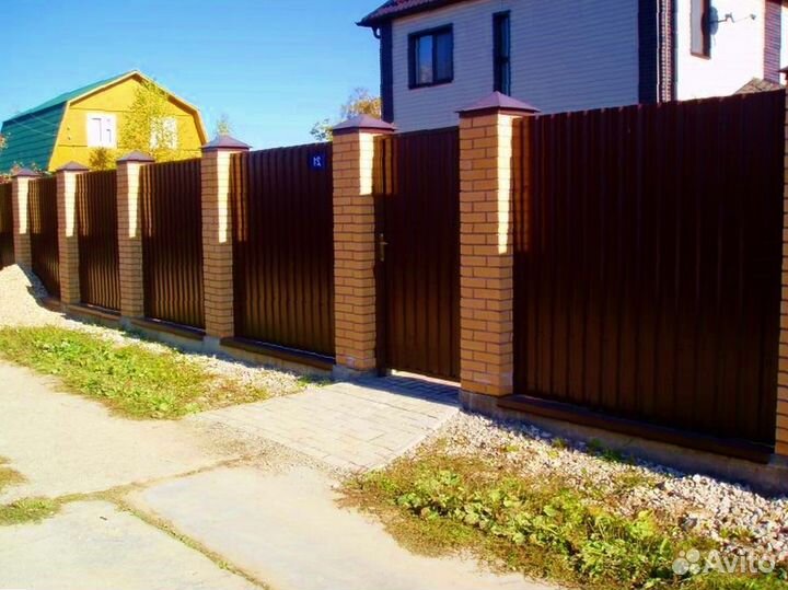 Забор из профнастила