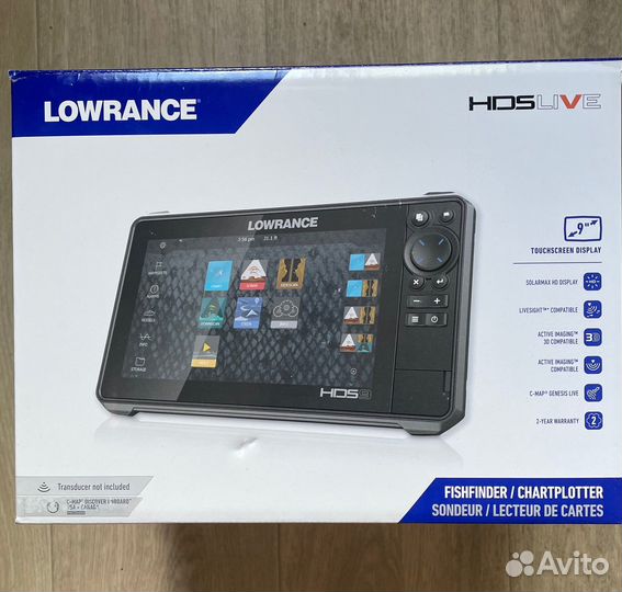 Lowrance hds-9 live с датчиком