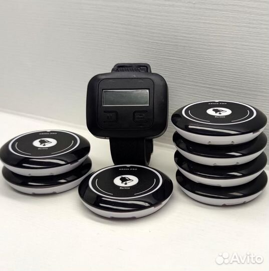 Кнопка вызова официанта модель Смайл с часами