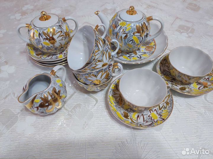 Фарфоровый чайный Сервиз СССР