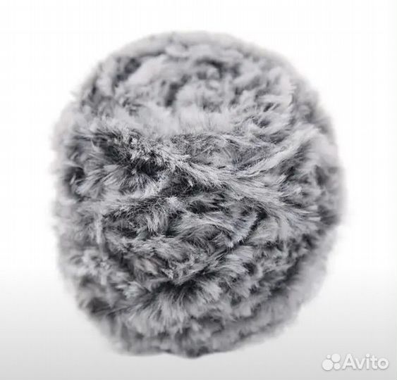 Плюшевая пряжа для вязания. Мех искусственный