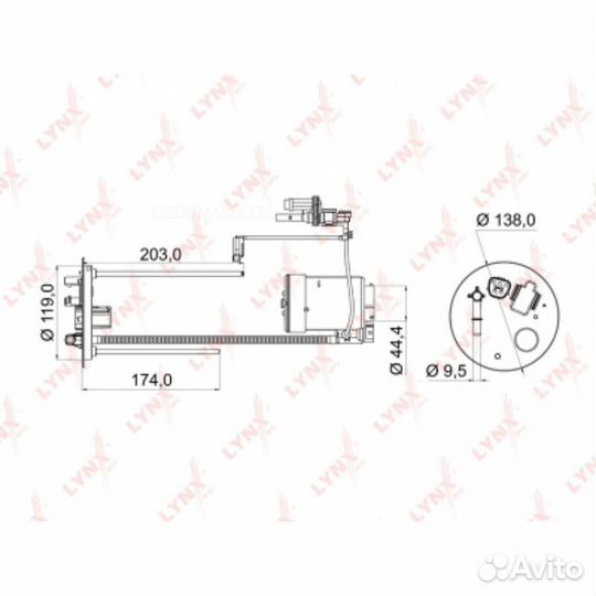 Lynxauto LF-969M Фильтр топливный