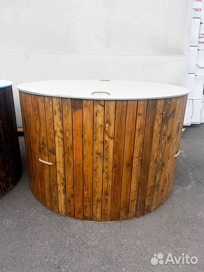 Купель с погружной печью. Банный чан