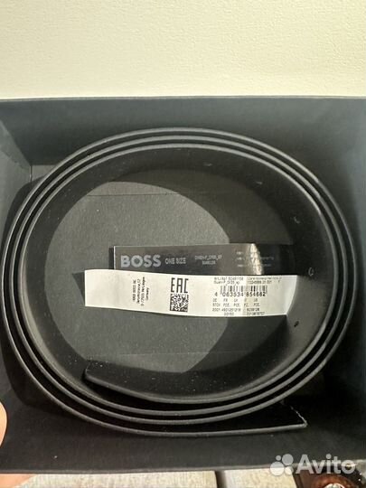 Boss ремень кожаный двухсторонний