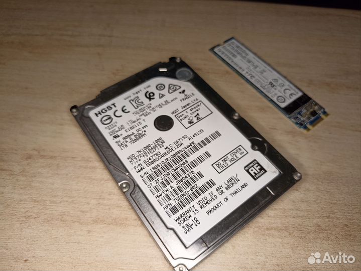 SSD 120 GB M.2 / HDD 1000 GB 2.5