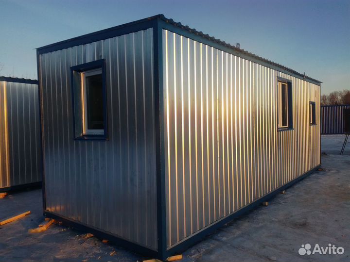 Бытовка 7*2,4*2,4 из профнастила, (двп)