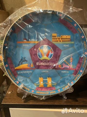 Тарелка чемпионат Европы по футболу 2020