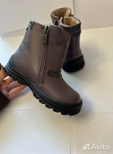 Ботинки демисезонные нат.кожа 24,25