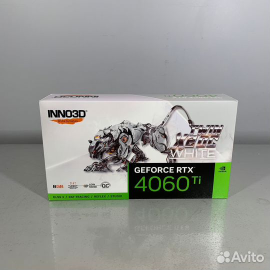 Видеокарта RTX Inno3d 4060 TI 8GB twin X2OC white