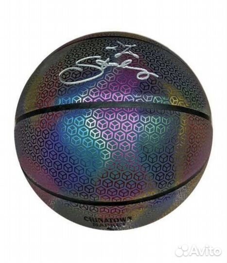 Баскетбольный мяч 7 рефлективный светящийся