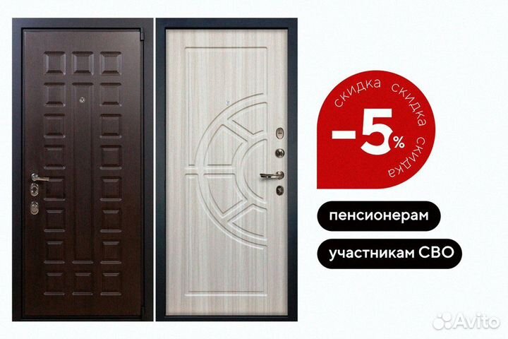 Дверь входная левая