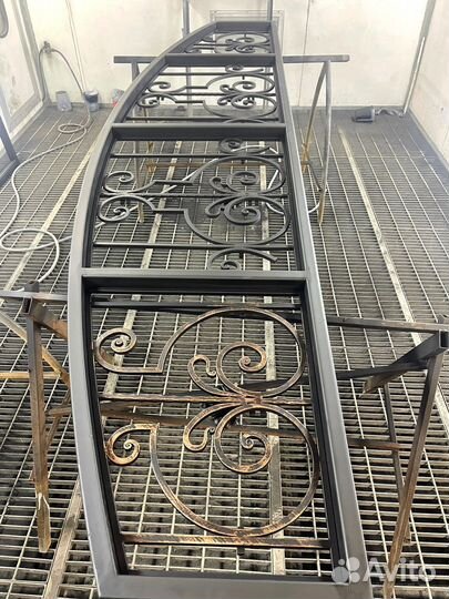 Перила кованые в стиле лофт