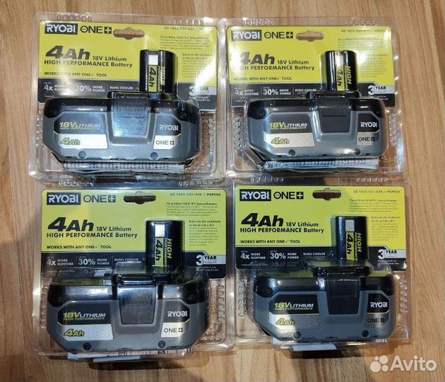 Аккумулятор Ryobi 18В One+ 4Ач HP Высокоток блисте