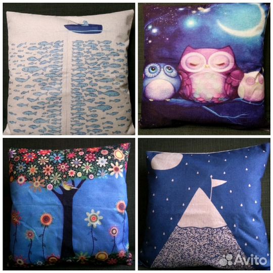 Чехлы на декоративные подушки новые
