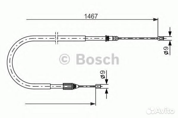 Трос 1987477937 bosch