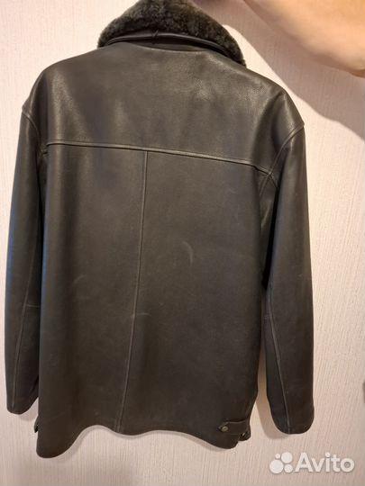 Кожаная дубленка мужская