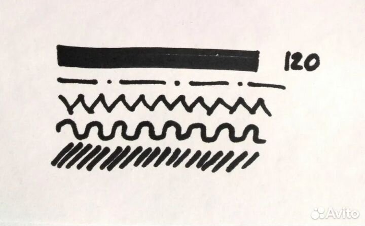 Маркер для скетчинга двусторонний 3-6.2 мм черный