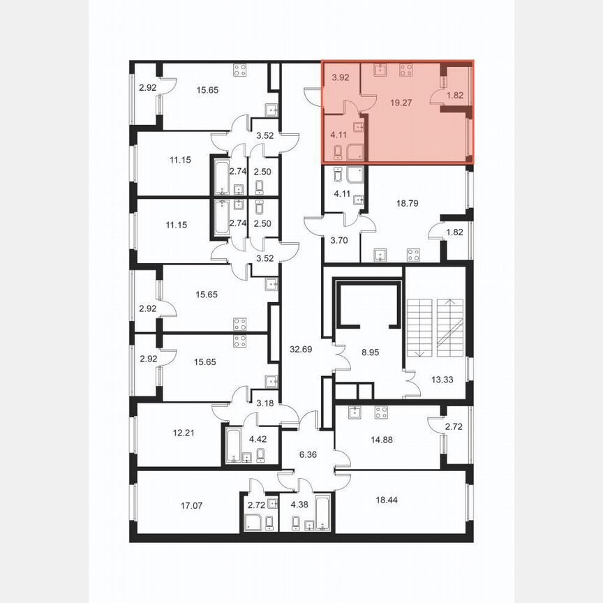 Квартира-студия, 28,2 м², 2/9 эт.