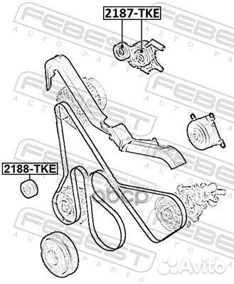 Ролик натяжной 2187-TKE 2187-TKE Febest