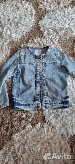 Джинсовая куртка для девочки 110