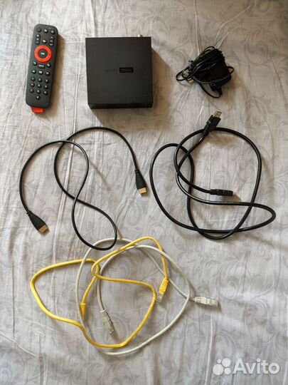 TV приставка Movix от Дом.Ру + пульт + кабеля