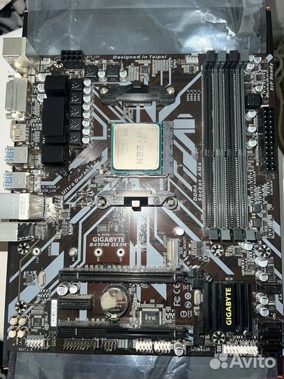 Комплект плата (B450) + Ryzen 7 2700 + GTX 1660 6G