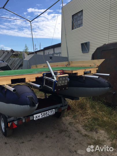 Надувной катамаран под мотор