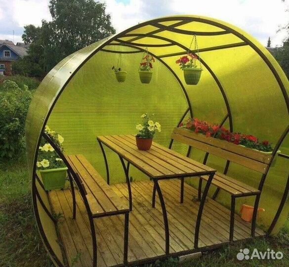 Беседка из поликарбоната