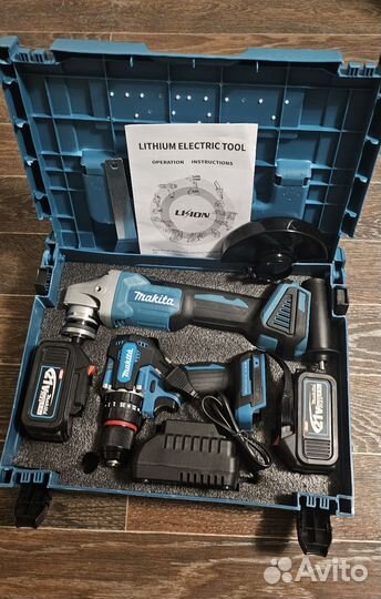 Набор аккумуляторных инструментов Макита 2 в 1