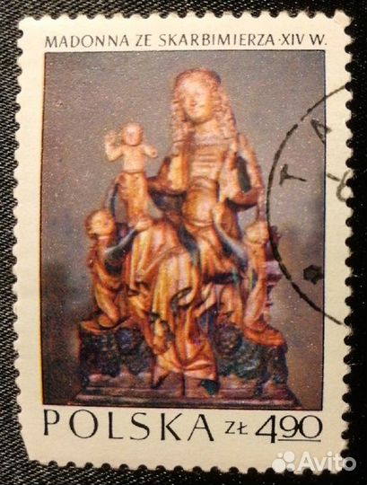 Марки серии Шедевры Польского искусства 1973