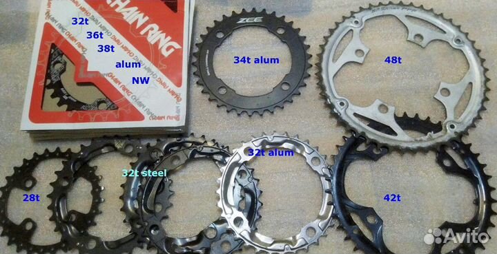 Звезды и бонки для системы crancset велосипеда