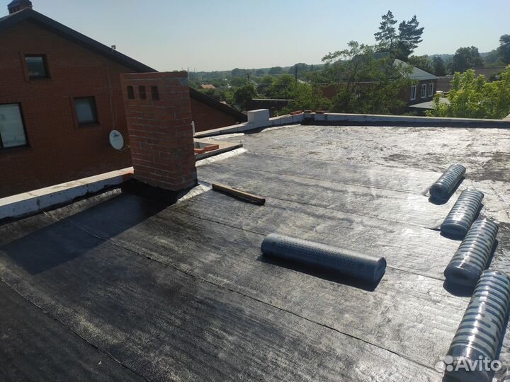 Ремонт мягкой кровли, монтаж плоской кровли