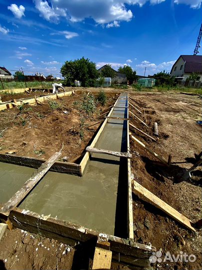 Заливка фундамента отмостки под ключ