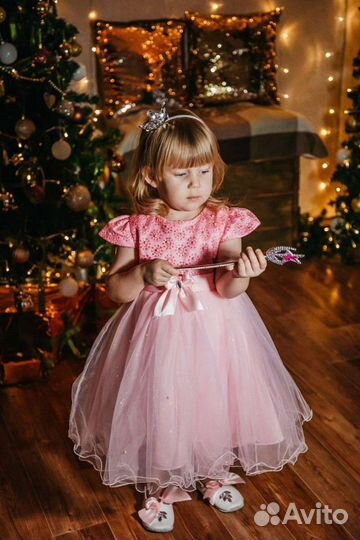 Платье для девочки новогоднее праздничное