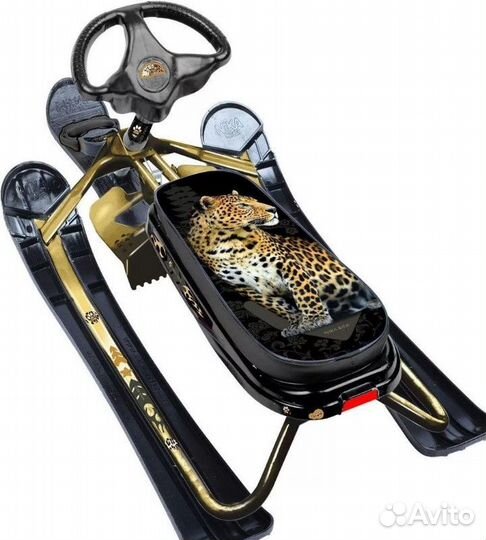 Снегокат Nika-Kross Леопард к/золотой 270мм