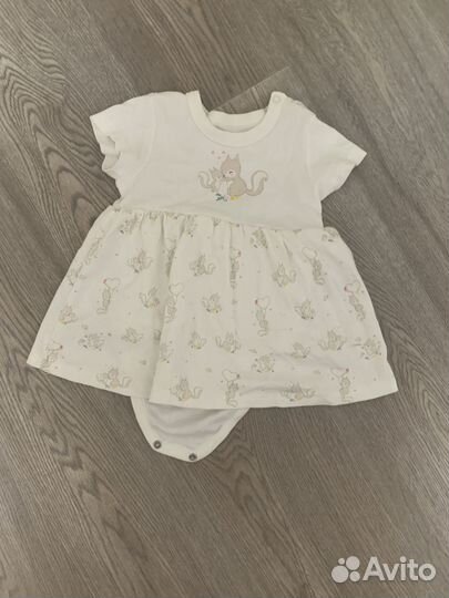 Платье боди для девочки 74 80