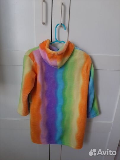 Халат с капюшоном для девочки