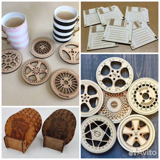 Лазерная гравировка и резка по дереву