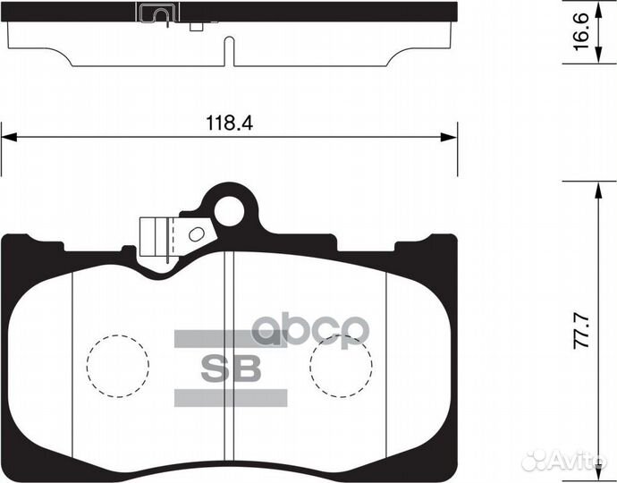 Колодки тормозные перед lexus GS300/430 05- SP2