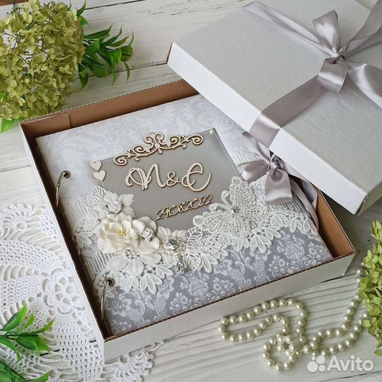 Свадебный фотоальбом ручной работы