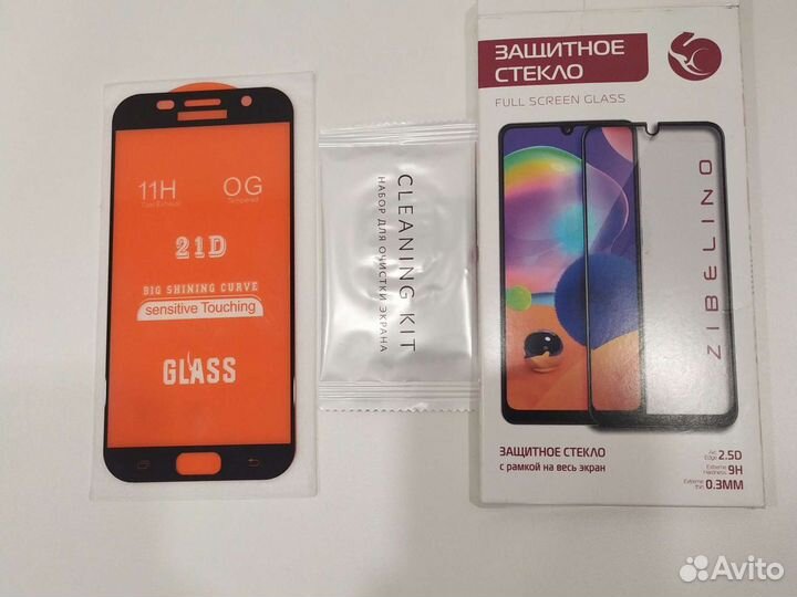 Защитное стекло samsung A7 2017