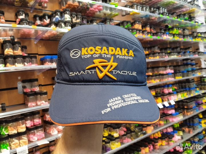 3 плетенки, 3 воблера Kosadaka, бейсболка с ушами