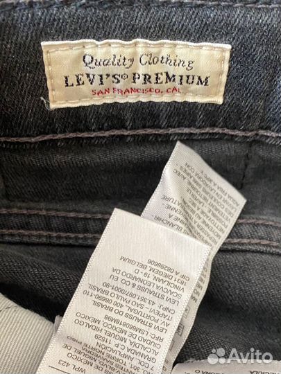 Джинсы мужские levis 502 серые