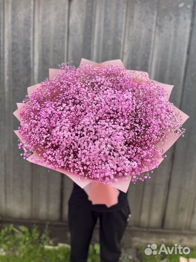 Гипсофилы Букет Гипсофилы доставка Пионы Розы