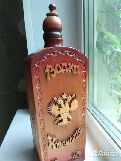 Бутыль бутылка деревянная 