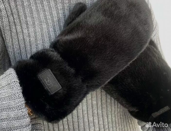 Варежки зимние меховые