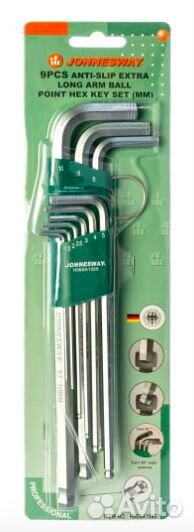 Набор шестигранных ключей Jonnesway H06SA109S
