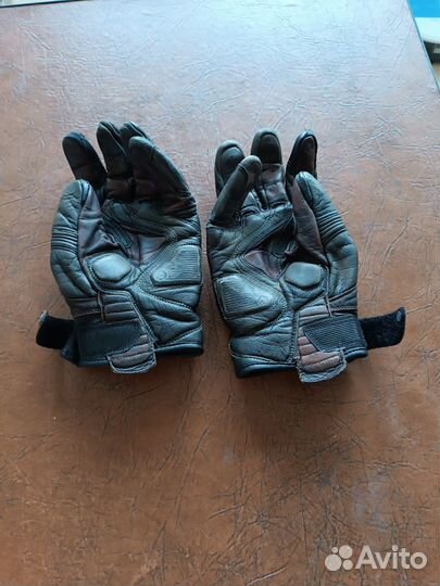Мотоперчатки кожаные