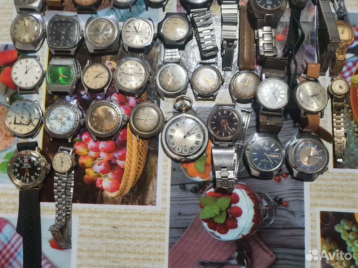 Часы наручные разные СССР (одним лотом)