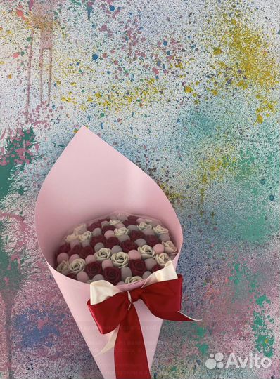 Шоколадные цветы на 8 марта